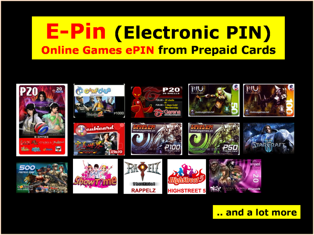 VMobile Products Online Games ePIN 