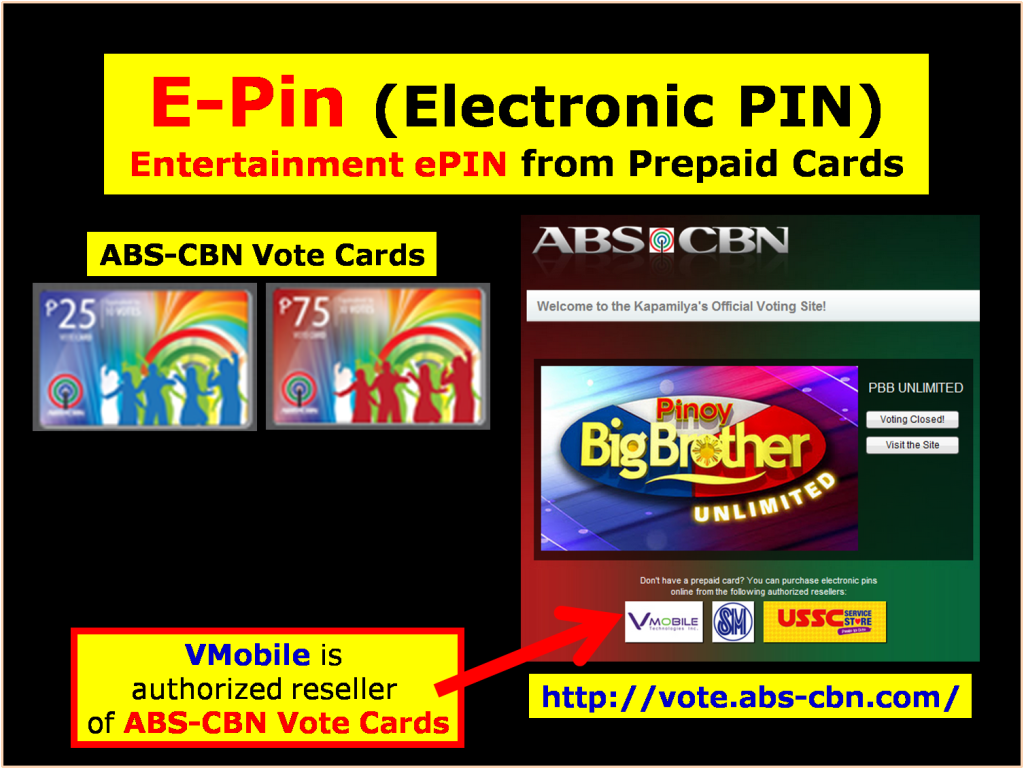 VMobile Products Entertainment ePIN