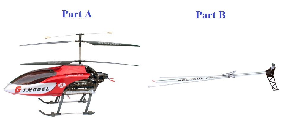 53 Inch Extra Large GT QS8006 2 Speed 3.5 Ch RC Helicopter Builtin GYRO Red