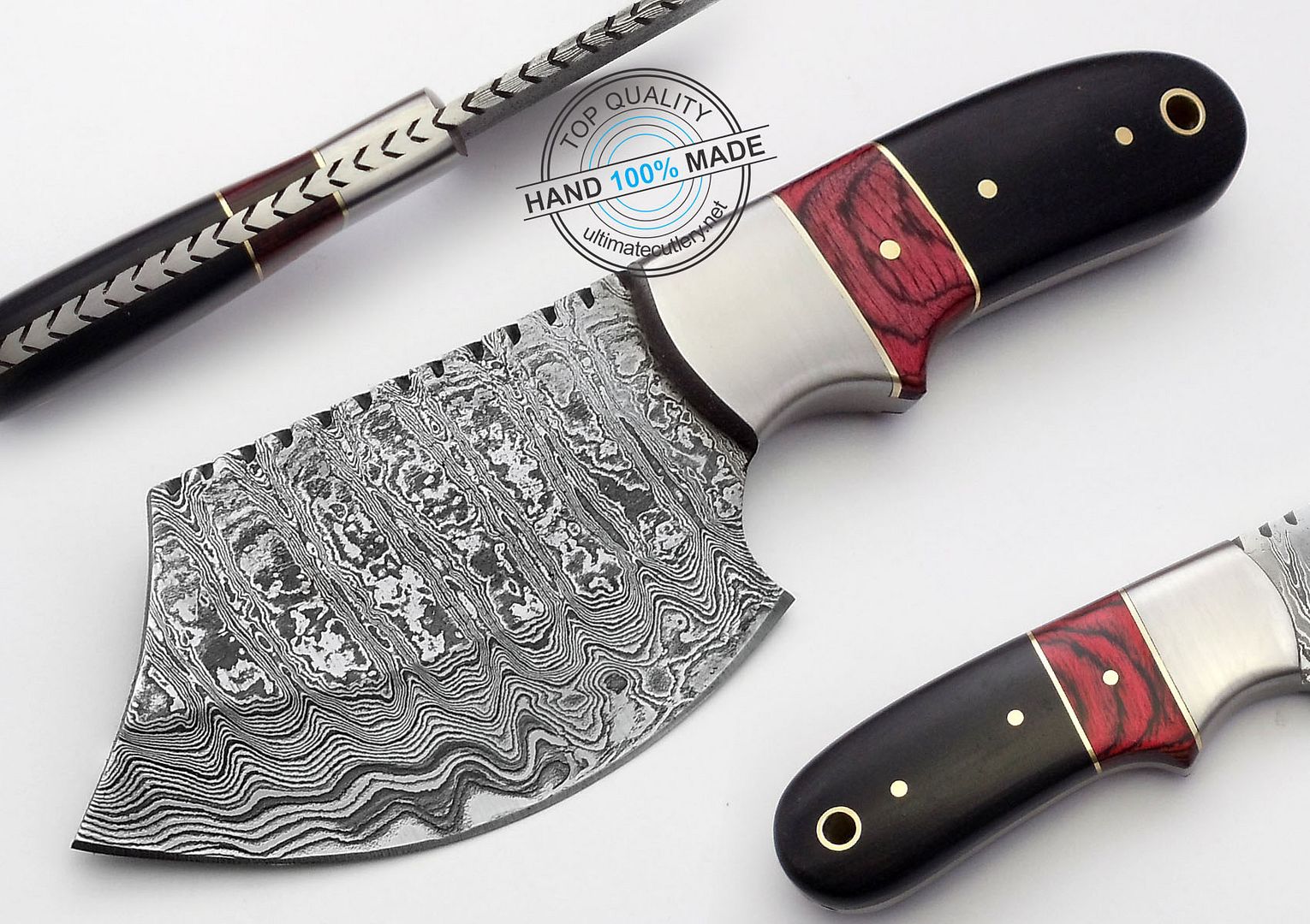 7.00" Custom Hand Beautiful Damascus Steel Skinner hunting Knife (AA