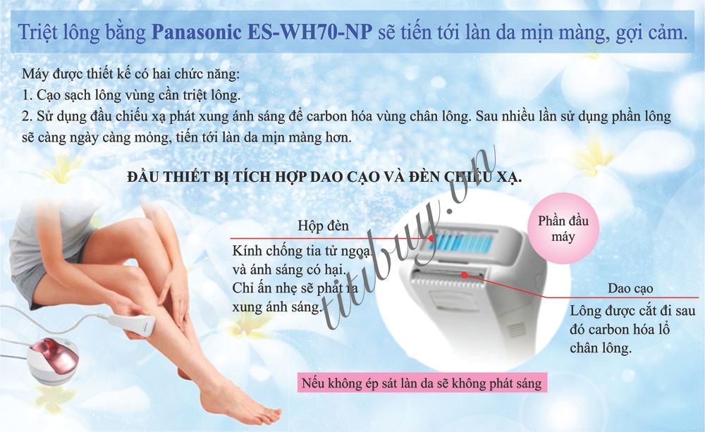 máy triệt lông tại nhà Nhật Bản