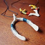 DIY Wishbone Antler Necklaces