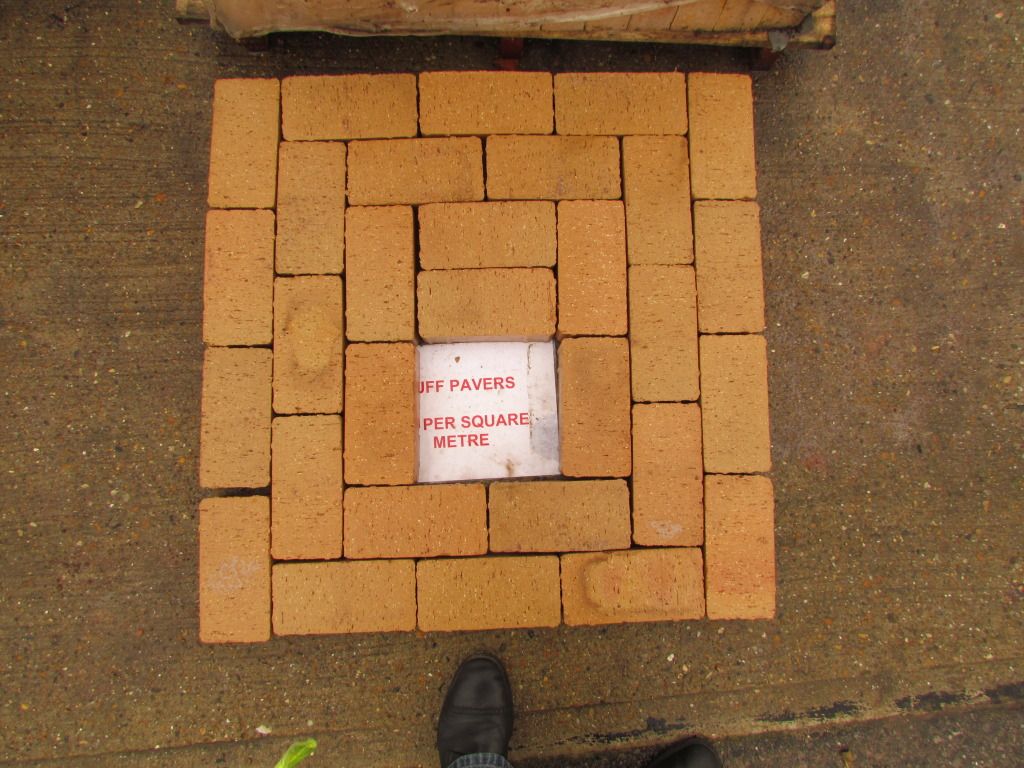 BUFF CLAY BLOCK PAVERS 65mm dragfaced chamfered paving bricks eBay