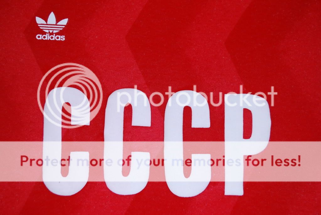 1980s RUSSIA CCCP USSR ADIDAS HOME FOOTBALL SHIRT (SIZE L)  